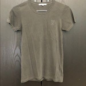 “Incognito” Grey Logo Embroidery T-Shirt